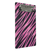 Roze Zebra Stripe achtergrond Mini Klembord (Schuin)