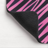 Roze Zebra Stripe achtergrond Muismat (Hoek)