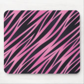Roze Zebra Stripe achtergrond Muismat (Voorkant)