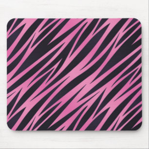 Roze Zebra Stripe achtergrond Muismat