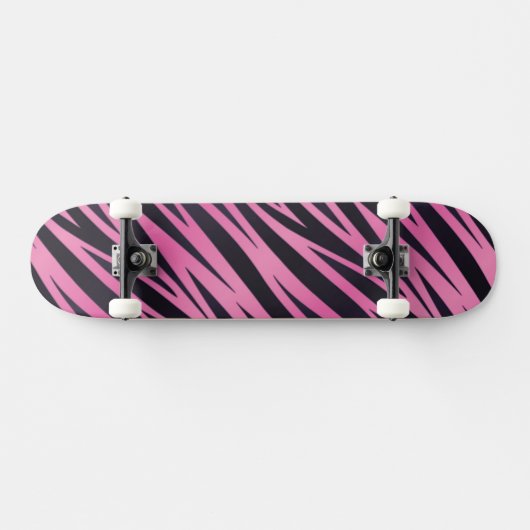 Roze Zebra Stripe achtergrond Persoonlijk Skateboard (Horizontaal)