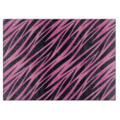 Roze Zebra Stripe achtergrond Snijplank (Voorkant)