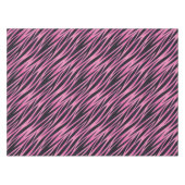 Roze Zebra Stripe achtergrond Tafelkleed (Voorkant (Horizontaal))