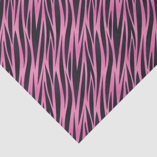 Roze Zebra Stripe achtergrond Tissuepapier (Detail)