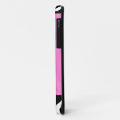 Roze Zebra Stripe Trendy iPhone 5 Hoesje (Achterkant/links)