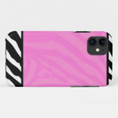 Roze Zebra Stripe Trendy iPhone 5 Hoesje (Achterkant (horizontaal))