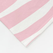 Roze Zebra Stripes Wild Dierlijk printpatroon Fleece Deken (Hoek)