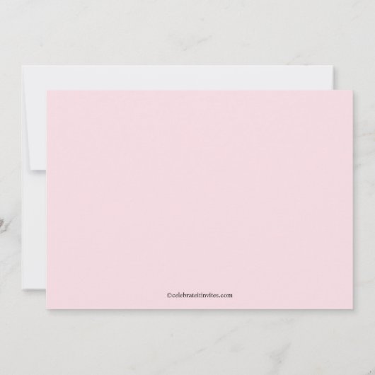 Roze Zebra Sweet Sixteen Birthday Uitnodiging (Achterkant)