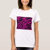 roze zebra t-shirt (Voorkant)