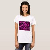 roze zebra t-shirt (Voorkant volledig)