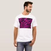 roze zebra t-shirt (Voorkant volledig)