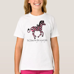 Roze Zebra T-shirt