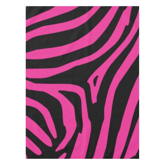 Roze Zebra Tafelkleed (Voorkant)