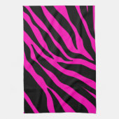 roze zebra theedoek (Verticaal)
