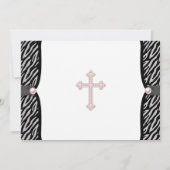 Roze Zebrapasgeborene Kaart (Achterkant)