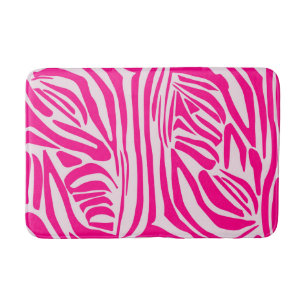 Roze zebraprint badmat