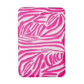 Roze zebraprint badmat (Voorkant Verticaal)