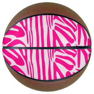 Roze zebraprint basketbal