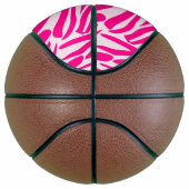 Roze zebraprint basketbal (Rechts)