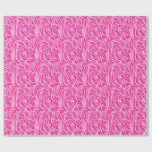 Roze zebraprint cadeaupapier (Vlak)