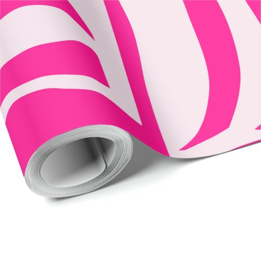 Roze zebraprint cadeaupapier (Rol Hoek)