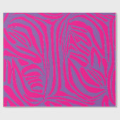 Roze zebraprint cadeaupapier (Vlak)