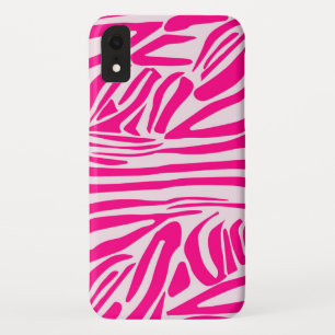 Roze zebraprint Case-Mate iPhone case