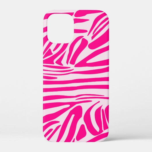 Roze zebraprint Case-Mate iPhone case (Achterkant)