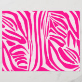Roze zebraprint flyer (Voorkant)