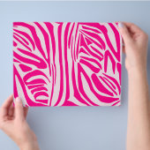 Roze zebraprint flyer (Hand)