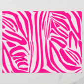 Roze zebraprint flyer (Achterkant)