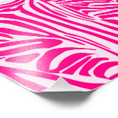 Roze zebraprint foto afdruk (Hoek)