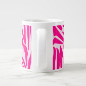 Roze zebraprint grote koffiekop (Achterkant)