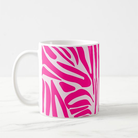 Roze zebraprint koffiemok (Links)