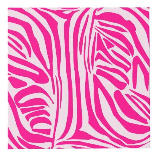 Roze zebraprint kubus (Voorkant)