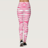 roze zebraprint leggings (Achterkant)