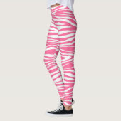 roze zebraprint leggings (Links)