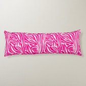 Roze zebraprint lichaamskussen (Achterkant)