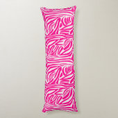 Roze zebraprint lichaamskussen (Achterkant (Verticaal))