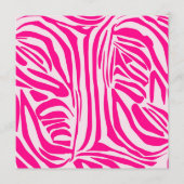 Roze zebraprint menu (Voorkant)