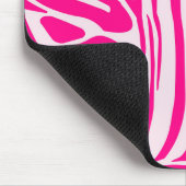 Roze zebraprint muismat (Hoek)