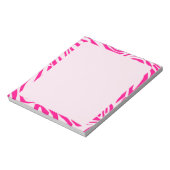Roze zebraprint notitieblok (Linkerzijde)