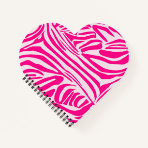 Roze zebraprint notitieboek