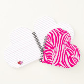 Roze zebraprint notitieboek (Binnen)