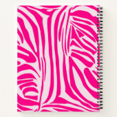 Roze zebraprint notitieboek (Achterkant)