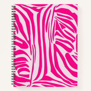 Roze zebraprint notitieboek