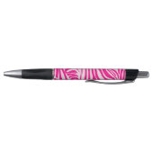 Roze zebraprint pen (Bodem)