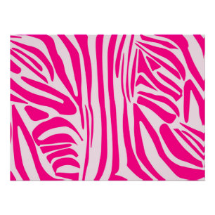 Roze zebraprint perfect poster