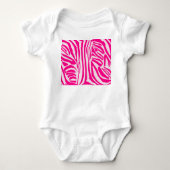 Roze zebraprint romper (Voorkant)