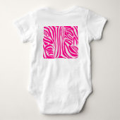 Roze zebraprint romper (Achterkant)